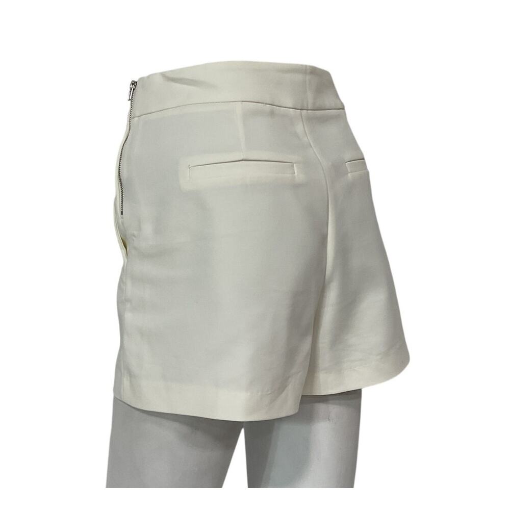 Karen Millen Essential Ivory Techno Woven Shorts Size 2 NWT - Picture 3 of 5